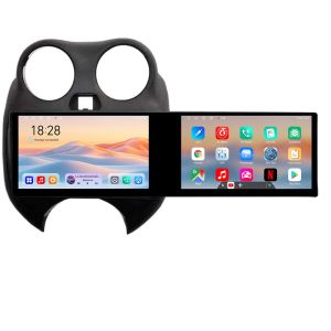 Navigatie Nissan Micra 2010-2014 Edotec 2 ecrane  8 core 4+128 21.6 inch Incell android Wifi 5Ghz gps internet  KIT-micra2010