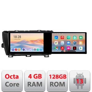 Navigáció Toyota Prius 2009-2014 Edotec 2 képernyő 8 magos 4+128 21.6 hüvelykes Incell android Wifi 5Ghz gps internet