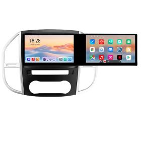 Navigatie Mercedes Vito w447 2016- Edotec 2 ecrane  8 core 4+128 21.6 inch Incell android Wifi 5Ghz gps internet  Kit-w447