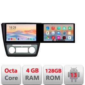 Navigatie Skoda Yeti 2009-2014 Kit-YETI Edotec 2 ecrane  8 core 4+128 21.6 inch Incell android Wifi 5Ghz gps internet