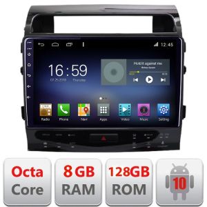 Navigatie Toyota Land Cruiser V8 L200 2009-2020 Octa Core cu Android Radio Bluetooth Internet GPS WIFI DSP 8+128GB 4G