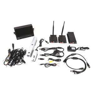 Kit sistem de camere pentru stivuitor - camere de siguranță fără fir + monitor 7" + baterie de 5200mAh