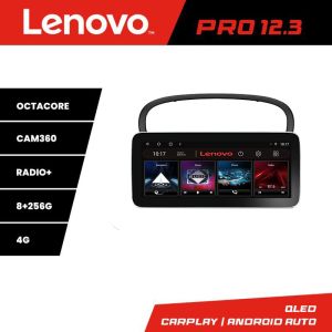 Navigáció Peugeot 607 Lenovo PRO 8+256 12,3 hüvelykes qled android 4G DSP gps internet Kit-607