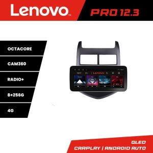 Navigáció Chevrolet Aveo 2010-2013 K-aveo10 Lenovo PRO 8+256 12,3 hüvelykes qled android 4G DSP gps internet