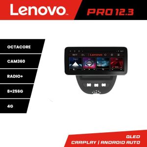 Navigáció Citroen C1 Peugeot 107 Toyota Aygo 2005-2014 Lenovo PRO 8+256 12,3 hüvelykes qled android 4G DSP gps internet KIT-C1 v2
