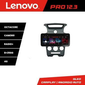 Navigáció Kia Carens 2006-2012 automata klíma Lenovo PRO 8+256 12.3 hüvelykes qled android 4G DSP gps internet KIT-carens-2006