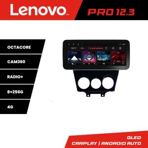Navigáció Mazda RX8 2003-2008 Lenovo PRO 8+256 12,3 hüvelykes qled android 4G DSP gps internet 8Core