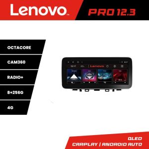 Navigáció Kia Stonic 2016-2020 Lenovo PRO 8+256 12.3 hüvelykes qled android 4G DSP gps internet Kit-Stonic