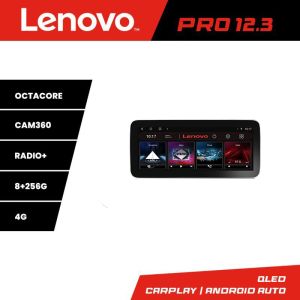 Navigáció Mercedes C W204 NTG4.5 K-w204-N45 Lenovo PRO 8+256 12,3 hüvelykes qled android 4G DSP gps internet