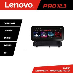 Navigáció Lexus CT 2011-2018 verzió gyári képernyővel Lenovo Qled 12.3 hüvelykes Octa Core 8+256 360 DSP ADAS Carplay android auto rádió internet KIT-ct-high+PRO-12.3-8+256