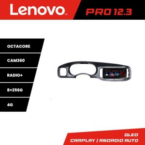 Navigáció Dodge Charger 2011-2014 Lenovo Qled 12.3 hüvelykes Octa Core 8+256 360 DSP ADAS Carplay android auto rádió internet készlet-töltő+PRO-12.3-8+256