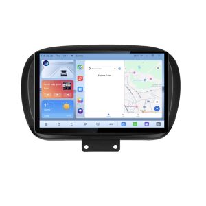 Navigatie Fiat 500 2014- Qled 1K Octa Core 4+64 LTE 4G DSP Wifi 5Ghz android auto carplay radio gps internet EDT-E413V3