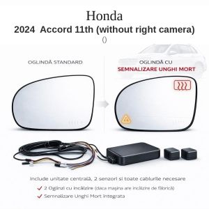 Senzor unghi mort Honda 2024  Accord 11th (without right camera)  — oglindă dedicată