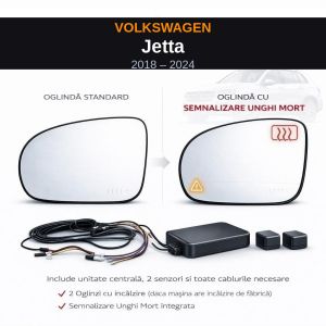 Senzor unghi mort Volkswagen Jetta 2018-2024 — oglindă dedicată