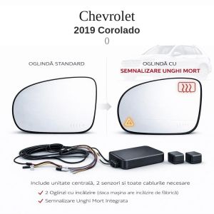 Senzor unghi mort Chevrolet 2019 Corolado  — oglindă dedicată
