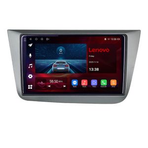 Navigatie Seat Leon gen 2 2005-2013, Lenovo Ultra Original, Qualcomm 8-Core, 4G, Camera 360, CarPlay Wireless, 4+64GB, 9"