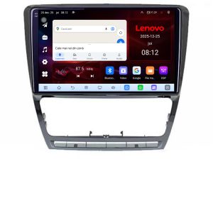 Navigatie Skoda Octavia 2 2005-2013 Lenovo Kit-005 8 Core 2.2 Ghz 8+128 Qled Incell 1K Android 360 Carplay DSP AHD 1080P ADAS 4G Wifi 5Ghz Bluetooth PRO