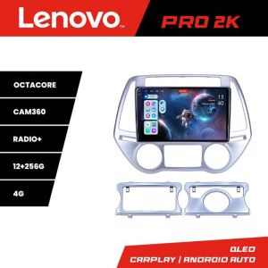 Navigatie Hyundai I20 2011-2014 manual si automat Android radio gps internet 8 core QLED 2K 12+256 360 Lenovo