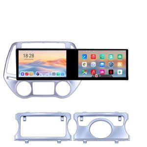Navigatie Hyundai I20 2011-2014 manual si automat Edotec 2 ecrane  8 core 4+128 21.6 inch Incell android Wifi 5Ghz gps internet  Kit-i20-2012