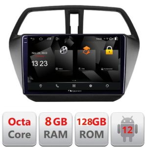 Navigáció Suzuki S-Cross Négymagos 5960Pro-337 Android Nyolcmagos Qualcomm 2K QLED 8+128 DTS DSP 360 4G Optikai