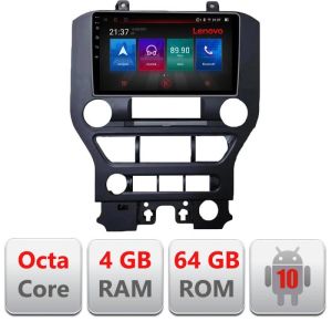 Navigatie Ford Mustang 2015-2020 E-MUSTANG Octa Core cu Android Radio Bluetooth Internet GPS WIFI DSP 4+64GB 4G RESIGILAT