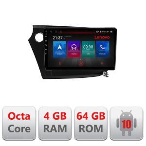 Navigatie Honda Insight 2009-2014 E-insight Octa Core cu Android Radio Bluetooth Internet GPS WIFI DSP 4+64GB 4G RESIGILAT
