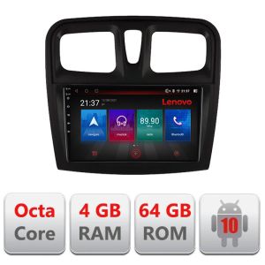 Navigatie Dacia Sandero 2012-2020 var B Android radio gps internet Octa Core 4+64 LTE kit-sandero-variantb+EDT RESIGILAT