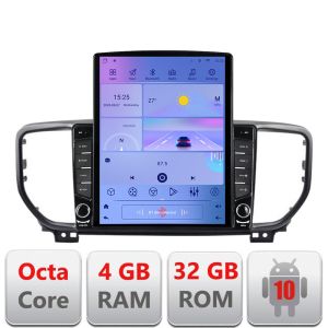 Navigáció Kia Sportage facelift 2019 - G-SPORTAGE-19 TESLA típusú 9.7"-os képernyő Android Rádió Bluetooth Internet GPS WIFI