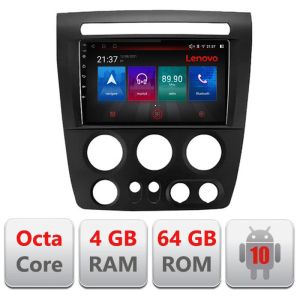 Navigatie Hummer H3 Android radio gps internet Octa Core 4+64 LTE Kit-h3+EDT-E509-PRO RESIGILAT
