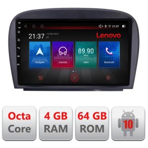 Navigatie Mercedes SL W230 2004-2011 E-W230 Octa Core cu Android Radio Bluetooth Internet GPS WIFI DSP 4+64GB 4G RESIGILAT