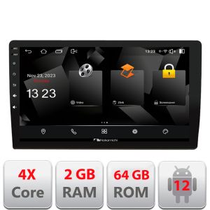 Navigatie auto cu ecran 9 inch capacitiv 2+64GB Android12 4X50W max