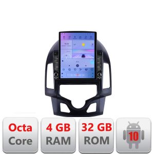 Navigatie Hyundai I30 2009-2012 clima automata G-i30automatic ecran tip TESLA 9.7" cu Android Radio Bluetooth Internet