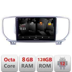 Navigáció Kia Sportage 2016-2018 5960Pro-567 Android Octa Core Qualcomm 2K QLED 8+128 DTS DSP 360 4G Optikai