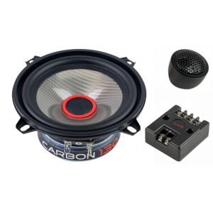 2 db-os komponens hangszóró szett, CARBON 130 audiorendszer, 70 watt, 130 mm, 5,25", 4 ohm, Budget