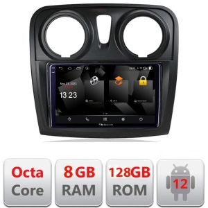 Navigatie Dacia Sandero Logan 2012-2020 5960Pro-sandero Android Octa Core Qualcomm 2K Qled 8+128 DTS DSP 360 4G Optical