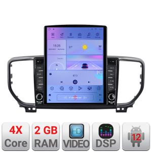 Navigáció Kia Sportage facelift 2019 - K-SPORTAGE-19 TESLA típusú 9.7"-os képernyő Android Rádió Bluetooth Internet GPS WIFI