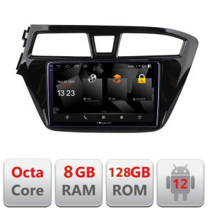Navigatie Hyundai i20 2015-2018 5960Pro-517 Android Octa Core Qualcomm 2K Qled 8+128 DTS DSP 360 4G Optical