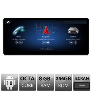 Sistem de navigatie Mercedes C W205 GLC Android ecran 12.3" Full HD 8+128 Octa Core Qualcomm
