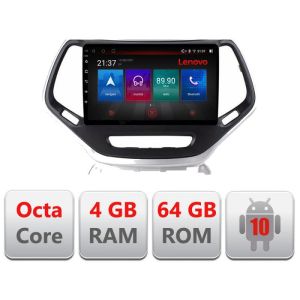 Navigatie Jeep Cherokee 2014-2019 E-248 Octa Core cu Android Radio Bluetooth Internet GPS WIFI DSP 4+64GB 4G RESIGILAT