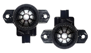 Set 2 Difuzoare tweeter Volvo S/V/XC 2016+, 40 W cu cupolă din titan de 25 mm, Tonuri excelente de înaltă frecvență, Phoenix Gold, ﻿ZDSV25T