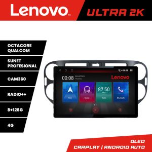 Navigatie VW Tiguan si Golf Plus 2012-2016 ecran 13" 2K 8+128 Android Waze USB Navigatie 4G 360 Toslink Youtube Radio KIT-4