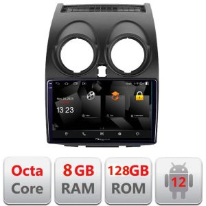 Navigáció Nissan Qashqai 5960Pro-499 Android Octa Core Qualcomm 2K QLED 8+128 DTS DSP 360 4G Optikai