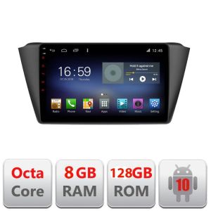 Navigatie SKODA FABIA 2015- Manual F-541 Octa Core cu Android Radio Bluetooth Internet GPS WIFI DSP 8+128GB 4G
