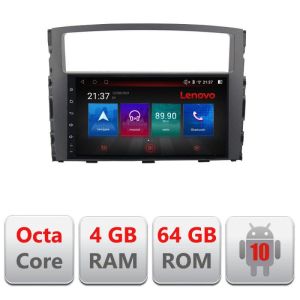 Navigatie Mitsubishi Pajero E-452 Octa Core cu Android Radio Bluetooth Internet GPS WIFI DSP 4+64GB 4G RESIGILAT