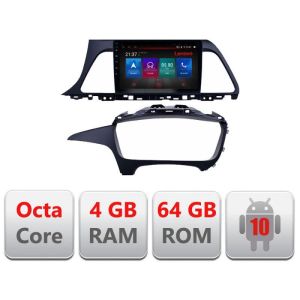 Navigatie Hyundai Sonata E-417 Octa Core cu Android Radio Bluetooth Internet GPS WIFI DSP 4+64GB 4G RESIGILAT