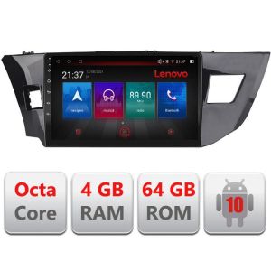 Toyota Corolla 2013-2017 E-470 Octa Core navigáció Android rádióval, Bluetooth internettel, GPS-szel, WIFI DSP-vel, 4+64GB 4G-vel