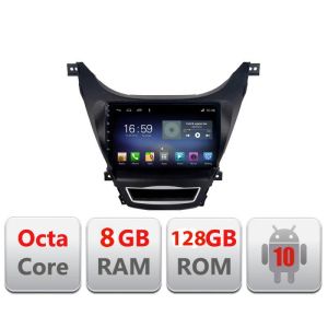 Navigatie Hyundai Elantra 2011-2013 F-092 Octa Core cu Android Radio Bluetooth Internet GPS WIFI DSP 8+128GB 4G