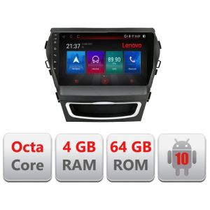 Navigatie Hyundai Santa Fe IX45 E-209 Octa Core cu Android Radio Bluetooth Internet GPS WIFI DSP 4+64GB 4G RESIGILAT