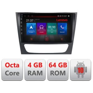 Navigatie Mercedes W211 W219 E-090 Octa Core cu Android Radio Bluetooth Internet GPS WIFI DSP 4+64GB 4G RESIGILAT