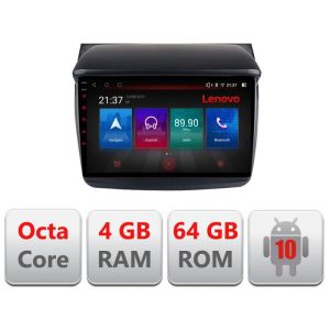 Navigatie Mitsubishi L200/Pajero 2006-2013 E-094 Octa Core cu Android Radio Bluetooth Internet GPS WIFI DSP 4+64GB 4G RESIGILAT